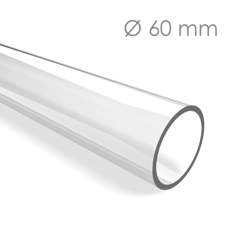 Tube PMMA Plexi Transparent Ø 60 ep 3 mm