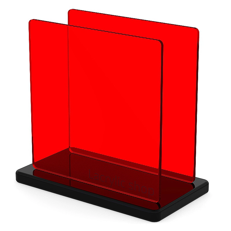 Plexiglass sur Mesure Teinté Rouge ep 3 mm