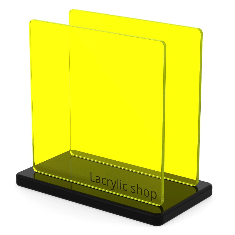 Plaque Plexiglass Teinté Jaune ep 3 mm
