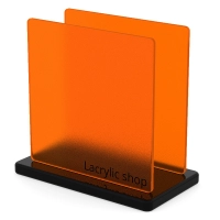 Plaque Plexiglas Orange Mat ep 3 mm